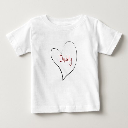Daddy Liebe Baby T-shirt (Vorderseite)