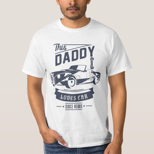 Daddy Lieben Auto für Vatertag Geschenk T-Shirt (Vorderseite)