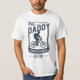 Daddy Lieben Fahrrad für Vatertag Geschenk T-Shirt