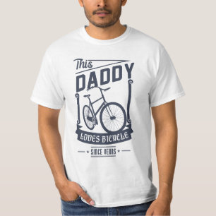 Daddy Lieben Fahrrad für Vatertag Geschenk T-Shirt