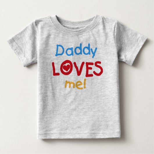 Daddy Lieben Me Baby Romper Baby T-shirt (Vorderseite)