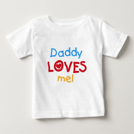Daddy Lieben Me Baby Tutu Bodysuit Baby T-shirt (Vorderseite)