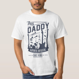 Daddy Lieben Music for Vatertag T-Shirt