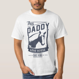 Daddy Lieben Pferd für Vatertag Geschenk T-Shirt