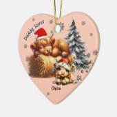 Daddy Lieben sein Kind personalisiert Keramik Ornament (Links)