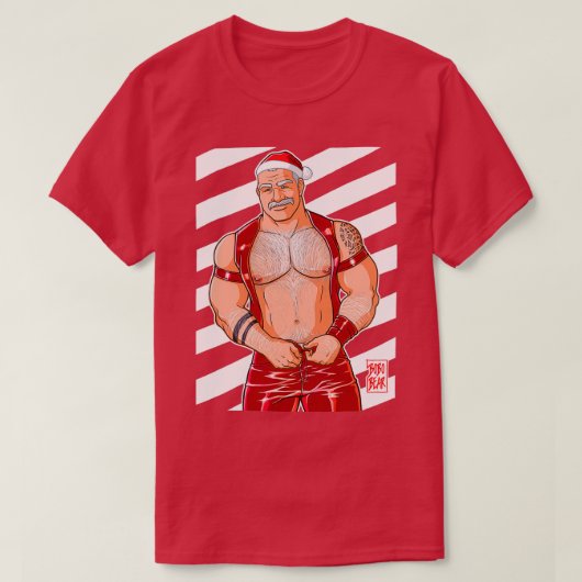 DADDY LIKT LEATHER XMAS EDITION T-Shirt (Design vorne)