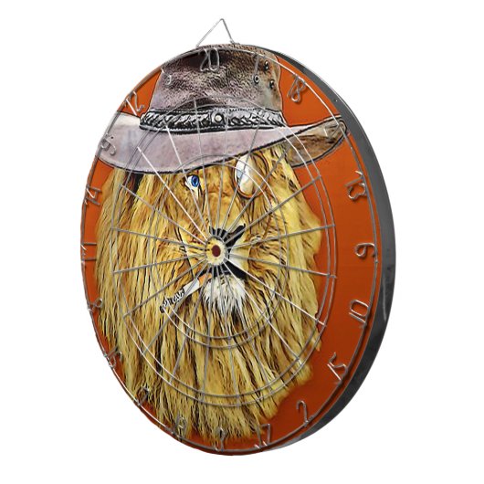 Daddy Lion Dart Board Dartscheibe (Vorderseite rechts)