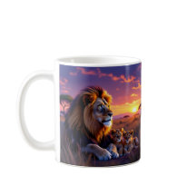 Daddy Lion's Sunset Pride Coffee Cup