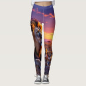 Daddy Lion's Sunset Pride Leggings | Hürden (Vorderseite)