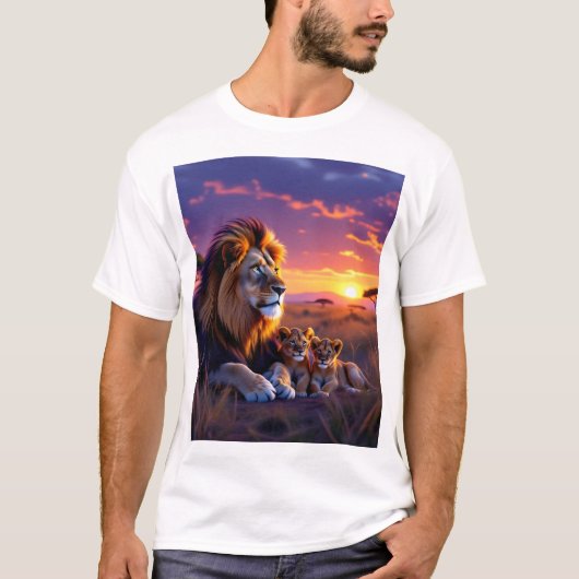 Daddy Lion's Sunset Pride T - Shirt (Vorderseite)