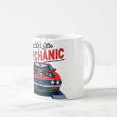 Daddy Little Mechanic Classic Car Keepake Tasse (VorderseiteRechts)