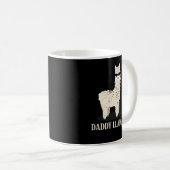 Daddy Llama Alpaca Funny Animal Lover Kaffeetasse (VorderseiteRechts)