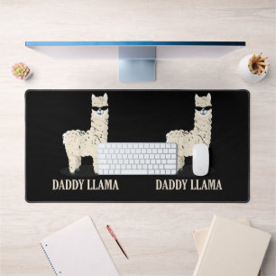 Daddy Llama Alpaca Funny Animal Lover Schreibtischunterlage