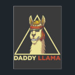 Daddy Llama Husband Cool Sunglasses Alpaca Vater Postkarte<br><div class="desc">Funny Daddy Llama Geschenk für Alpaca Daddy,  Brüder,  Sohn,  Papa und Husband.</div>