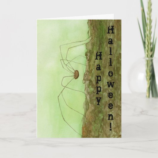 Daddy Long Legs Halloween Card Karte (Vorderseite)