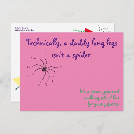 Daddy Long Legs Postcard Postkarte (Vorne/Hinten)
