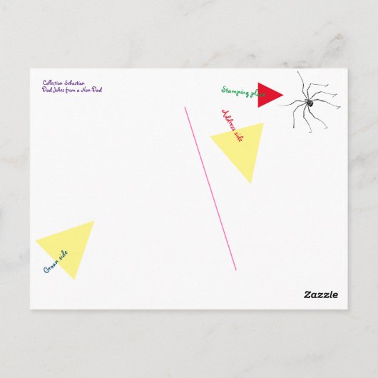 Daddy Long Legs Postcard Postkarte (Rückseite)