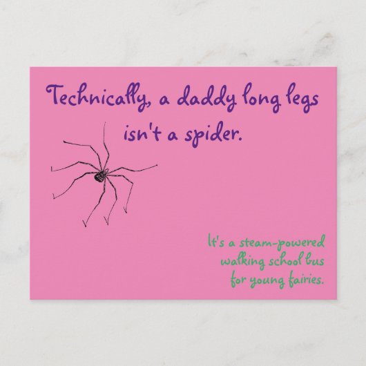 Daddy Long Legs Postcard Postkarte (Vorderseite)