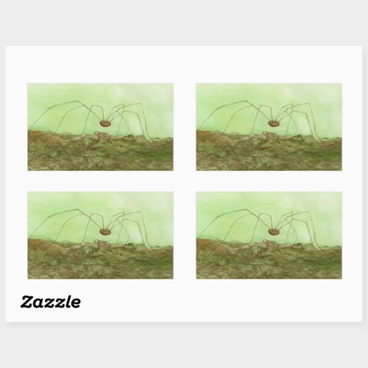 Daddy Long Legs Rechteckiger Aufkleber (Blatt)