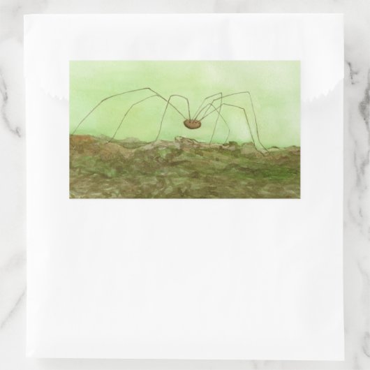 Daddy Long Legs Rechteckiger Aufkleber (Tasche)