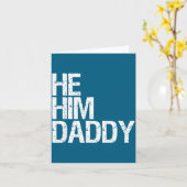 Daddy Lover Valentine Quote Funny He Him Daddy  Karte (Gelbe Blume)