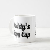Daddy lustigen Kaffee Zitat schwarzen Halbtext Kaffeetasse (Vorderseite Links)