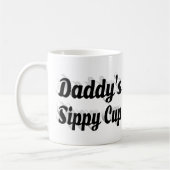 Daddy lustigen Kaffee Zitat schwarzen Halbtext Kaffeetasse (Links)