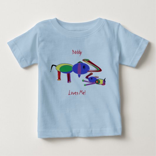 Daddy luvs mich baby t-shirt (Vorderseite)