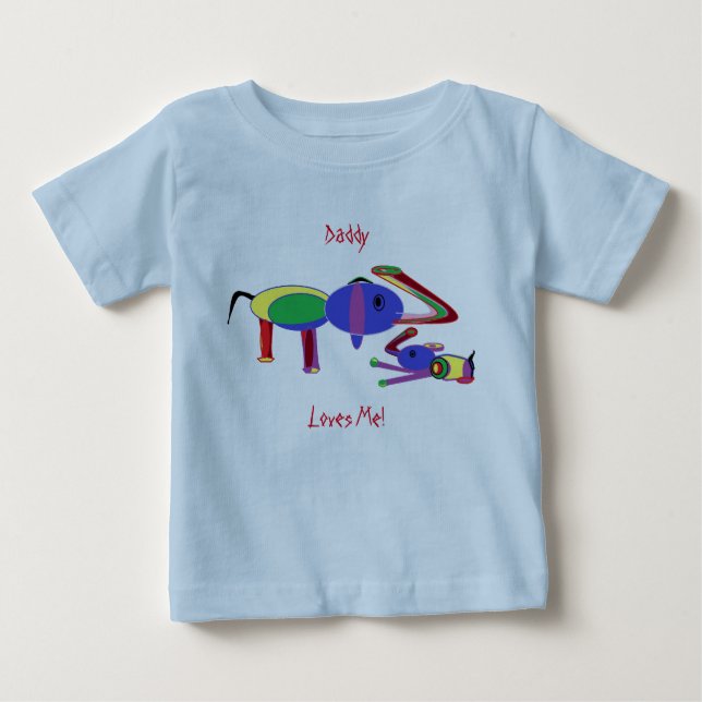Daddy luvs mich baby t-shirt (Vorderseite)