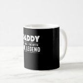 Daddy Man Myth Legend Kaffeetasse (VorderseiteRechts)