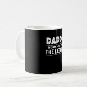 Daddy Man Myth Legend Kaffeetasse (Vorderseite Links)