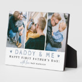 'Daddy & Me' 1. Vatertag 3 x FotoCollage Fotoplatte (Seite)
