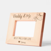 Daddy & Me Best Pals für das Leben von Son oder To Geätzte Rahmen (Links)