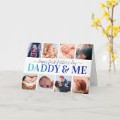 "Daddy & Me" Erstes Foto des Vaters Karte (Gelbe Blume)