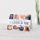 "Daddy & Me" Erstes Foto des Vaters Karte (Vorderseite)