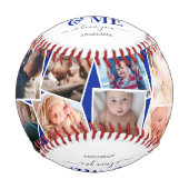 "Daddy & Me" Foto Collage des Vaters Baseball (Vorderseite)