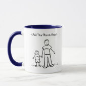 Daddy & Me Little Boy Tasse (Individuelle Namen) (Links)