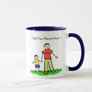 Daddy & Me Little Boy Tasse (Individuelle Namen)