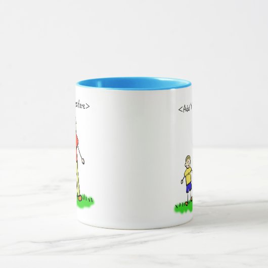 Daddy & Me Little Boy Tasse (Individuelle Namen) (Zentrum)