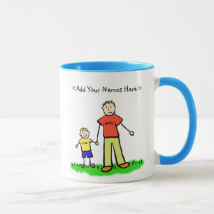Daddy & Me Little Boy Tasse (Individuelle Namen)