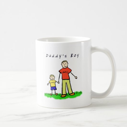 Daddy & Me Tasse (Blond mit Titel) (Rechts)