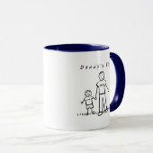 Daddy & Me Tasse (Zeichnend) (VorderseiteRechts)