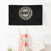 Daddy Measure Cut Handyman Woodworker Vatertag Banner (Insitu)