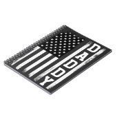 Daddy mit US-amerikanischer Flagge Notizblock (Linke Seite)