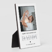 Daddy Modern First Vathers Day Foto Fotoplatte (Seite)