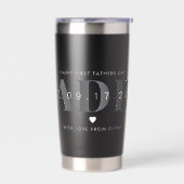 Daddy Modern Minimalistisch First Vathers Day Thermobecher (Links)