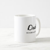 Daddy Modern Vatertag Kinder Namen Schrift Kaffeetasse (VorderseiteRechts)