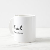 Daddy Modern Vatertag Kinder Namen Schrift Kaffeetasse (Vorderseite Links)