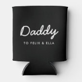 Daddy | Moderne Kinder heißen Vatertag schwarz Dosenkühler (Vorderseite)