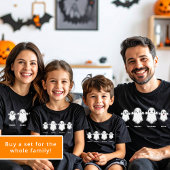 Daddy Mommy and Two Kids 4 Person Ghost Family T-Shirt